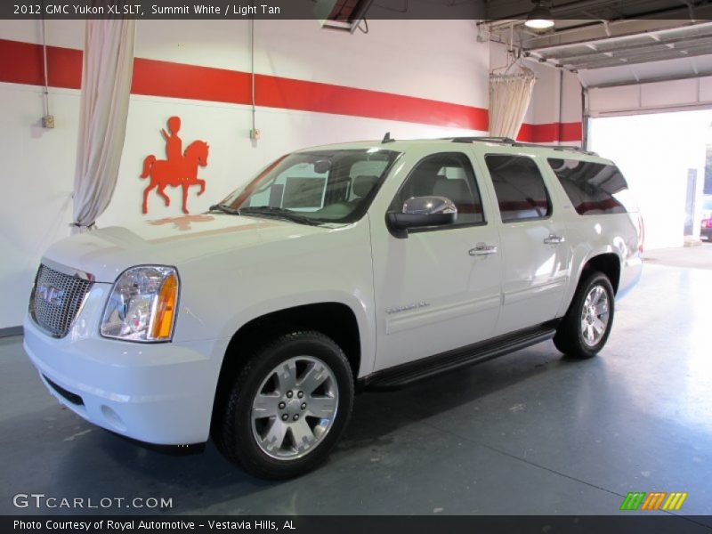 Summit White / Light Tan 2012 GMC Yukon XL SLT