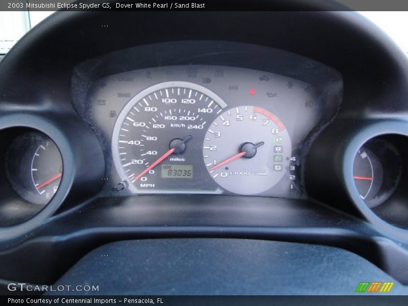 Dover White Pearl / Sand Blast 2003 Mitsubishi Eclipse Spyder GS