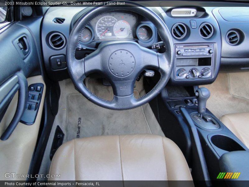Dover White Pearl / Sand Blast 2003 Mitsubishi Eclipse Spyder GS