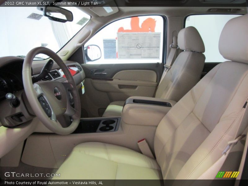 Summit White / Light Tan 2012 GMC Yukon XL SLT