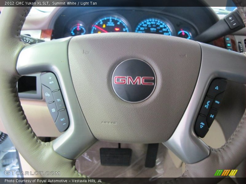 Summit White / Light Tan 2012 GMC Yukon XL SLT