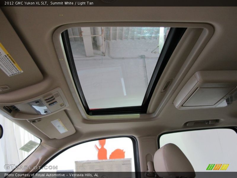 Summit White / Light Tan 2012 GMC Yukon XL SLT