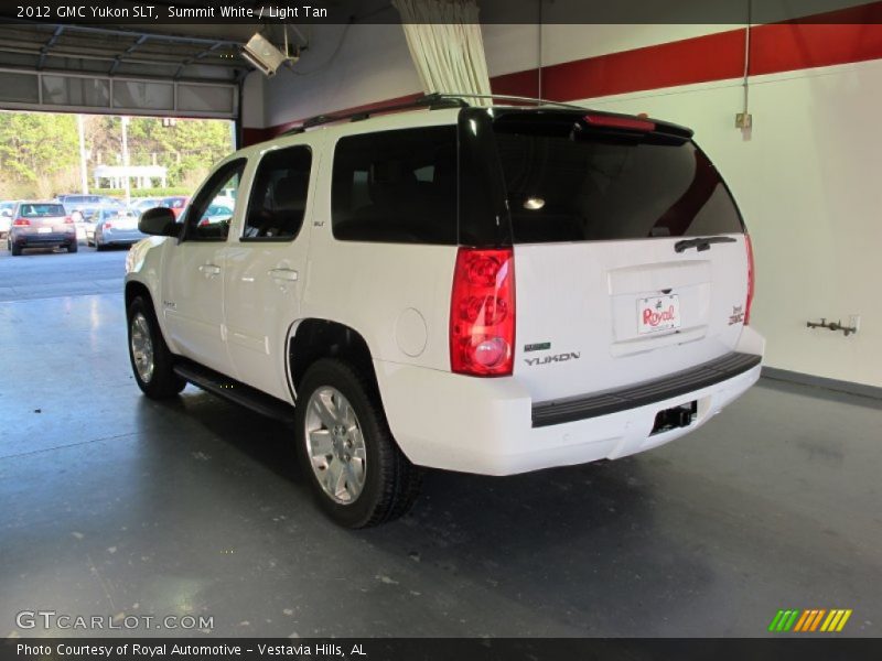 Summit White / Light Tan 2012 GMC Yukon SLT