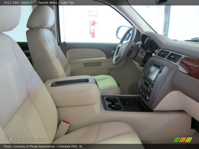 Summit White / Light Tan 2012 GMC Yukon SLT