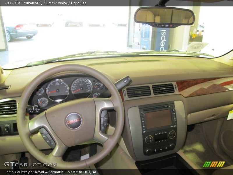 Summit White / Light Tan 2012 GMC Yukon SLT