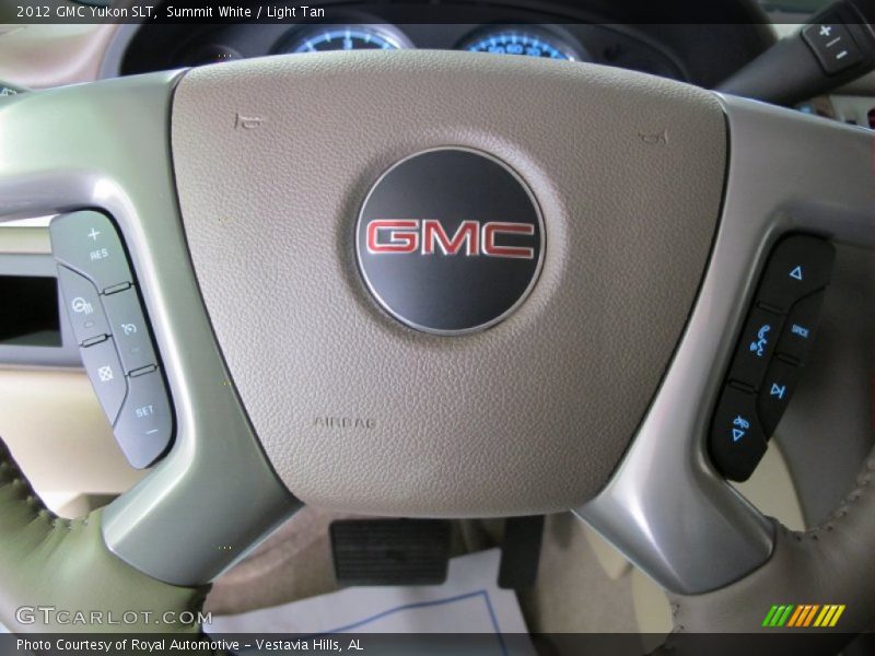 Summit White / Light Tan 2012 GMC Yukon SLT