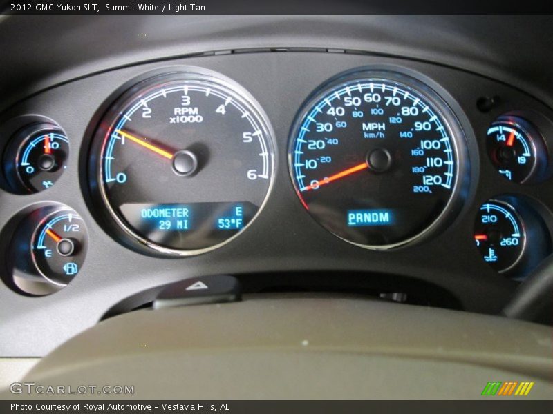 Summit White / Light Tan 2012 GMC Yukon SLT