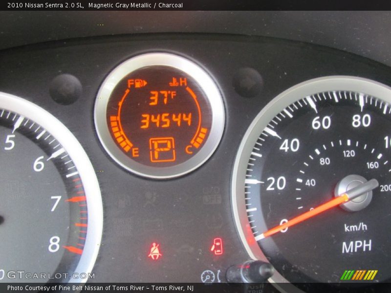 Magnetic Gray Metallic / Charcoal 2010 Nissan Sentra 2.0 SL