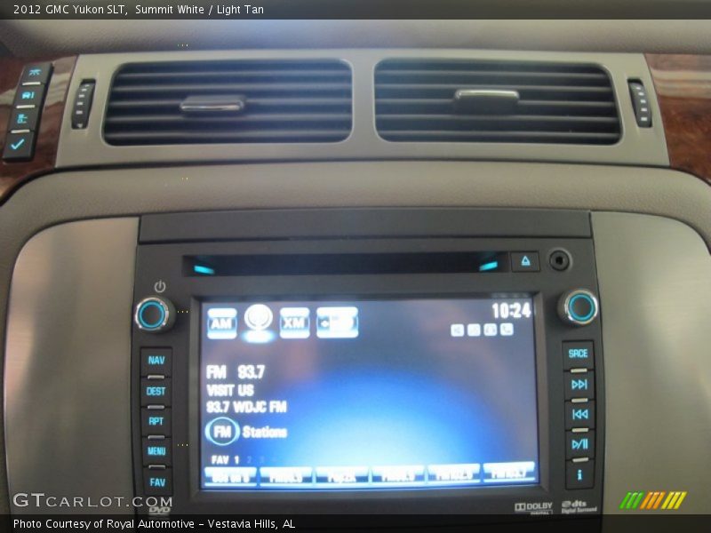 Summit White / Light Tan 2012 GMC Yukon SLT