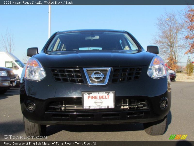 Wicked Black / Black 2008 Nissan Rogue S AWD