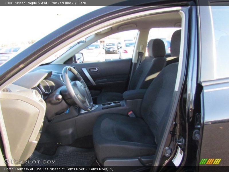 Wicked Black / Black 2008 Nissan Rogue S AWD
