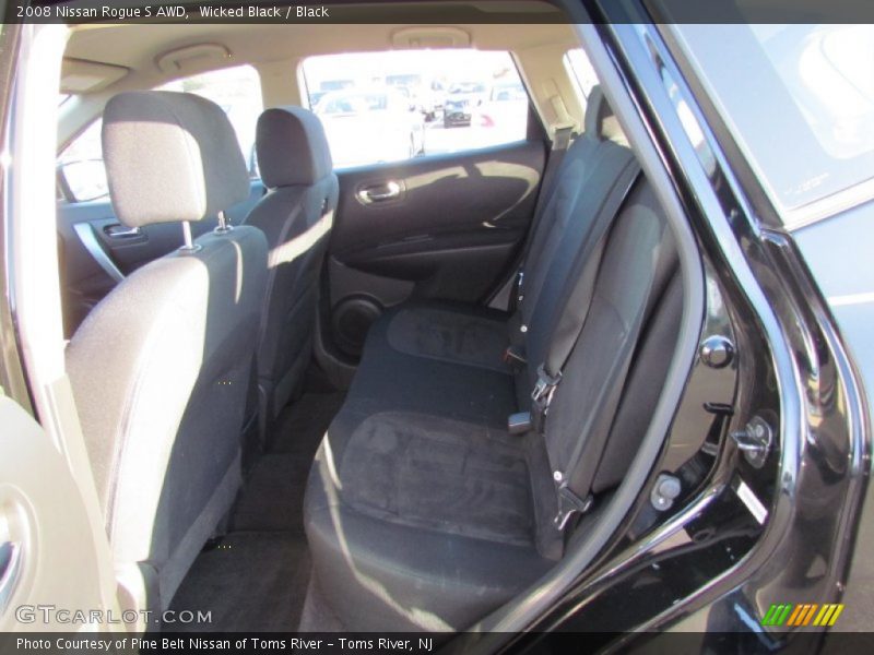 Wicked Black / Black 2008 Nissan Rogue S AWD