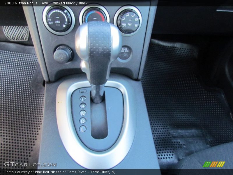 Wicked Black / Black 2008 Nissan Rogue S AWD