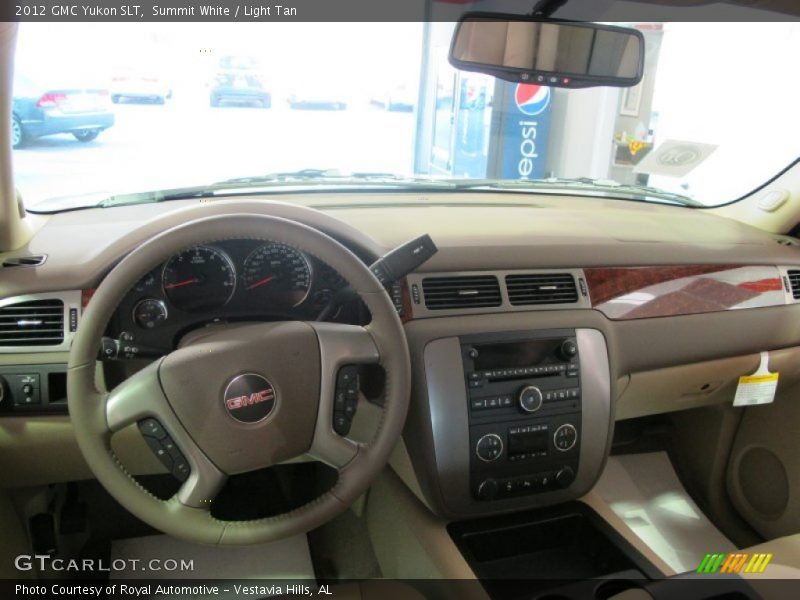 Summit White / Light Tan 2012 GMC Yukon SLT