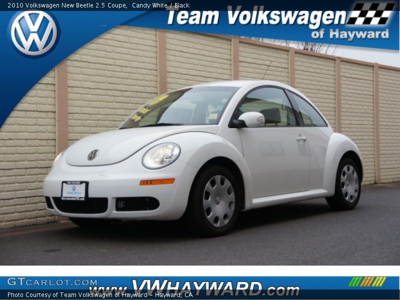 Candy White / Black 2010 Volkswagen New Beetle 2.5 Coupe
