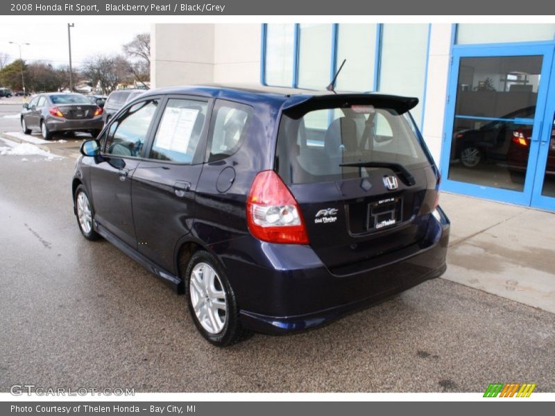 Blackberry Pearl / Black/Grey 2008 Honda Fit Sport