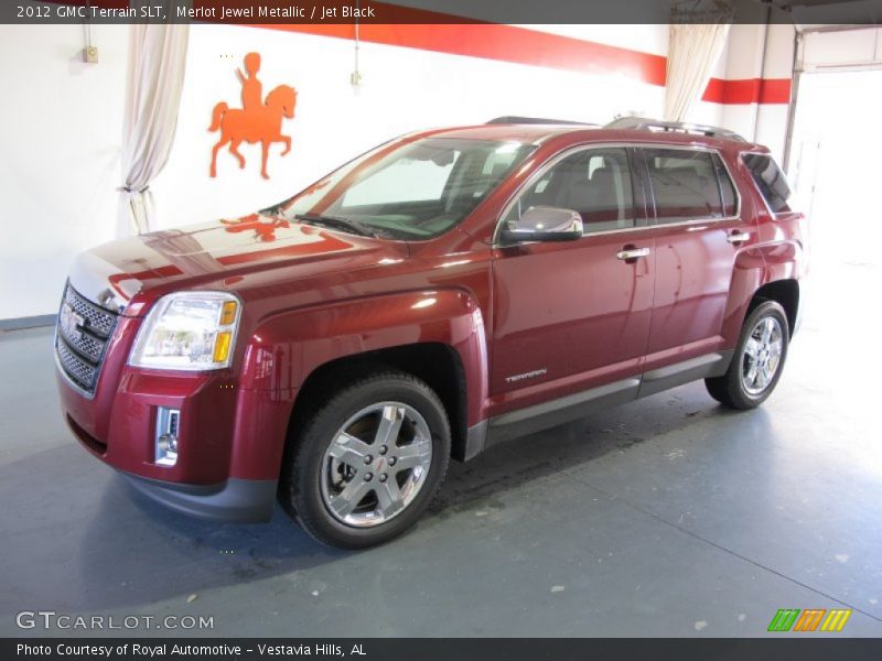 Merlot Jewel Metallic / Jet Black 2012 GMC Terrain SLT