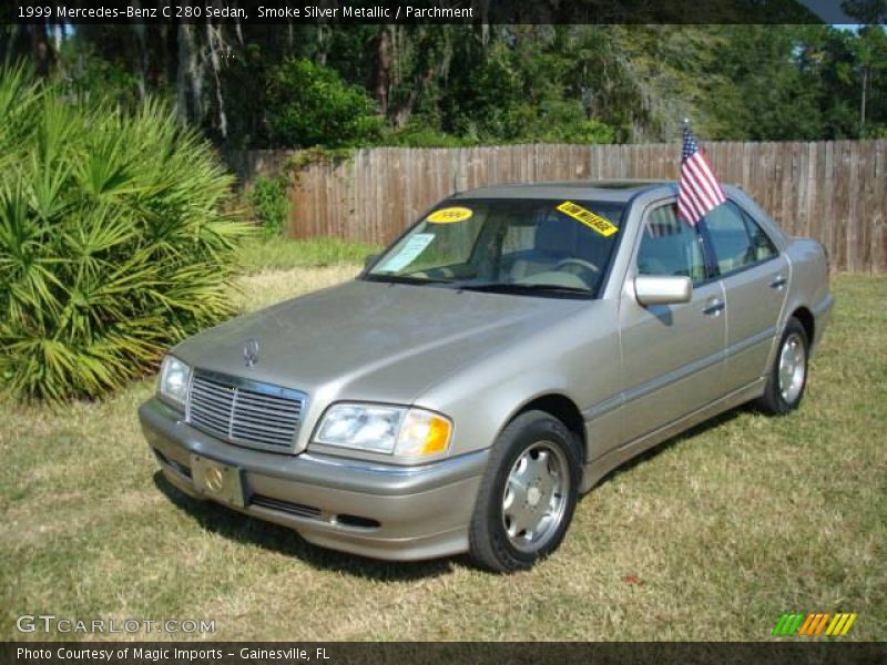 Smoke Silver Metallic / Parchment 1999 Mercedes-Benz C 280 Sedan