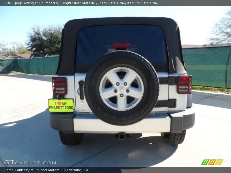 Bright Silver Metallic / Dark Slate Gray/Medium Slate Gray 2007 Jeep Wrangler Unlimited X
