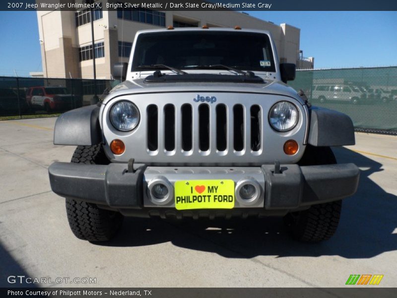 Bright Silver Metallic / Dark Slate Gray/Medium Slate Gray 2007 Jeep Wrangler Unlimited X