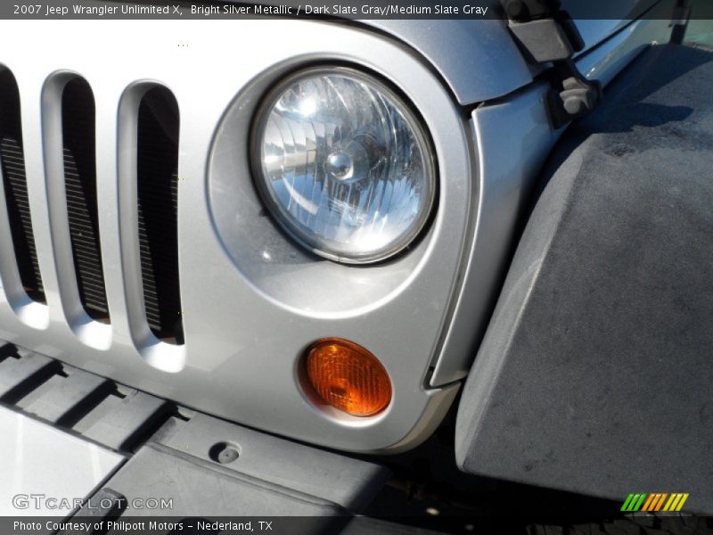 Bright Silver Metallic / Dark Slate Gray/Medium Slate Gray 2007 Jeep Wrangler Unlimited X