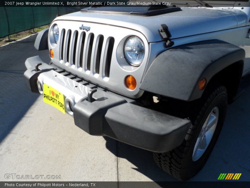 Bright Silver Metallic / Dark Slate Gray/Medium Slate Gray 2007 Jeep Wrangler Unlimited X