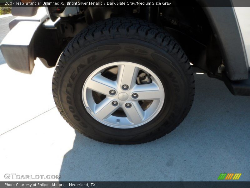 Bright Silver Metallic / Dark Slate Gray/Medium Slate Gray 2007 Jeep Wrangler Unlimited X