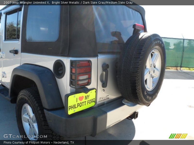 Bright Silver Metallic / Dark Slate Gray/Medium Slate Gray 2007 Jeep Wrangler Unlimited X