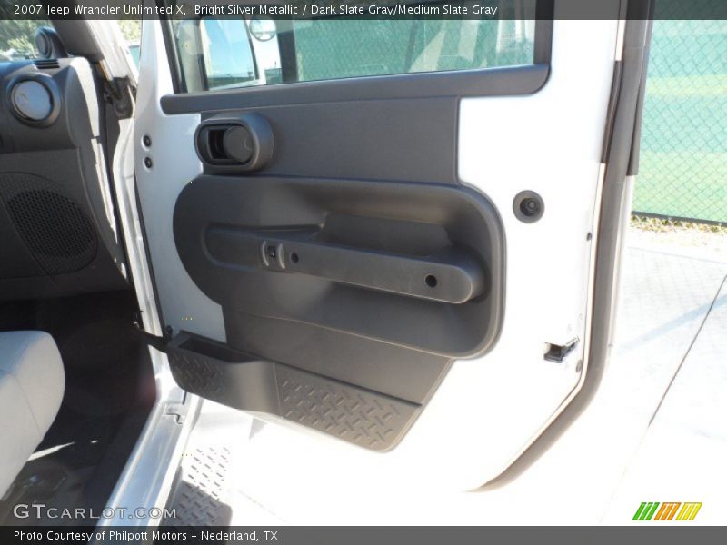 Bright Silver Metallic / Dark Slate Gray/Medium Slate Gray 2007 Jeep Wrangler Unlimited X