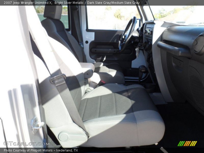 Bright Silver Metallic / Dark Slate Gray/Medium Slate Gray 2007 Jeep Wrangler Unlimited X