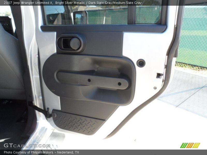 Bright Silver Metallic / Dark Slate Gray/Medium Slate Gray 2007 Jeep Wrangler Unlimited X