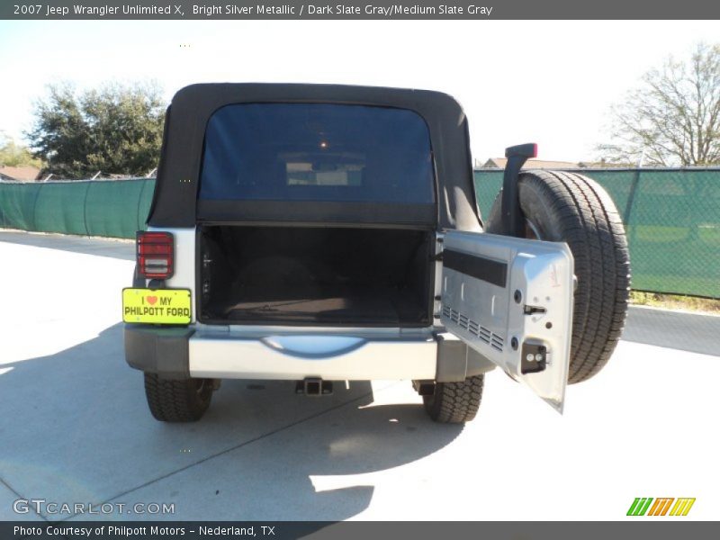 Bright Silver Metallic / Dark Slate Gray/Medium Slate Gray 2007 Jeep Wrangler Unlimited X