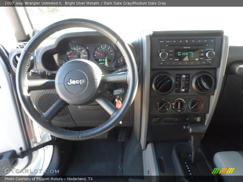 Bright Silver Metallic / Dark Slate Gray/Medium Slate Gray 2007 Jeep Wrangler Unlimited X