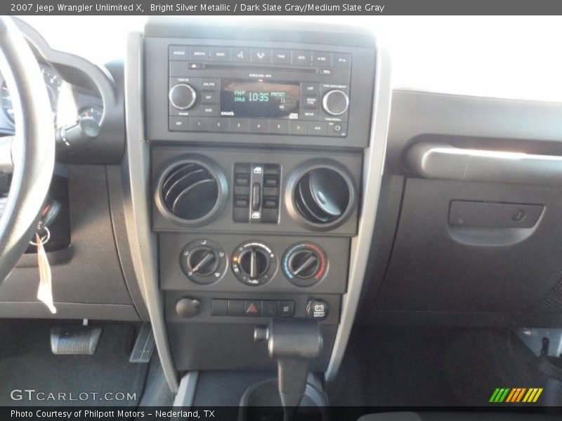Bright Silver Metallic / Dark Slate Gray/Medium Slate Gray 2007 Jeep Wrangler Unlimited X