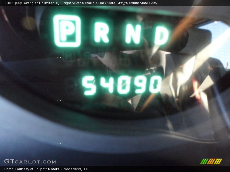 Bright Silver Metallic / Dark Slate Gray/Medium Slate Gray 2007 Jeep Wrangler Unlimited X