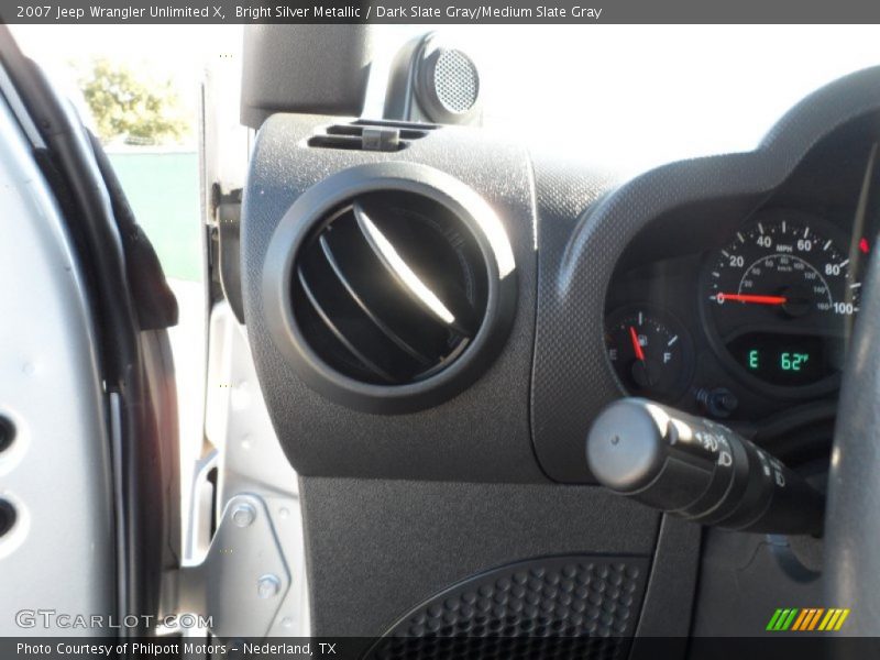Bright Silver Metallic / Dark Slate Gray/Medium Slate Gray 2007 Jeep Wrangler Unlimited X