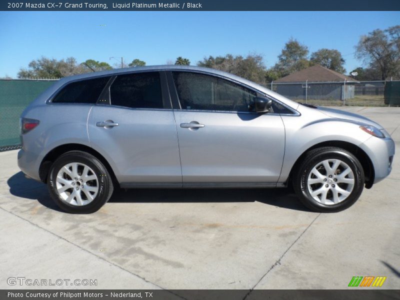 Liquid Platinum Metallic / Black 2007 Mazda CX-7 Grand Touring