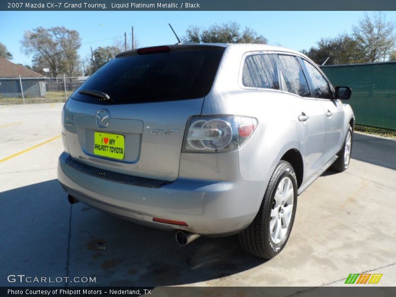 Liquid Platinum Metallic / Black 2007 Mazda CX-7 Grand Touring