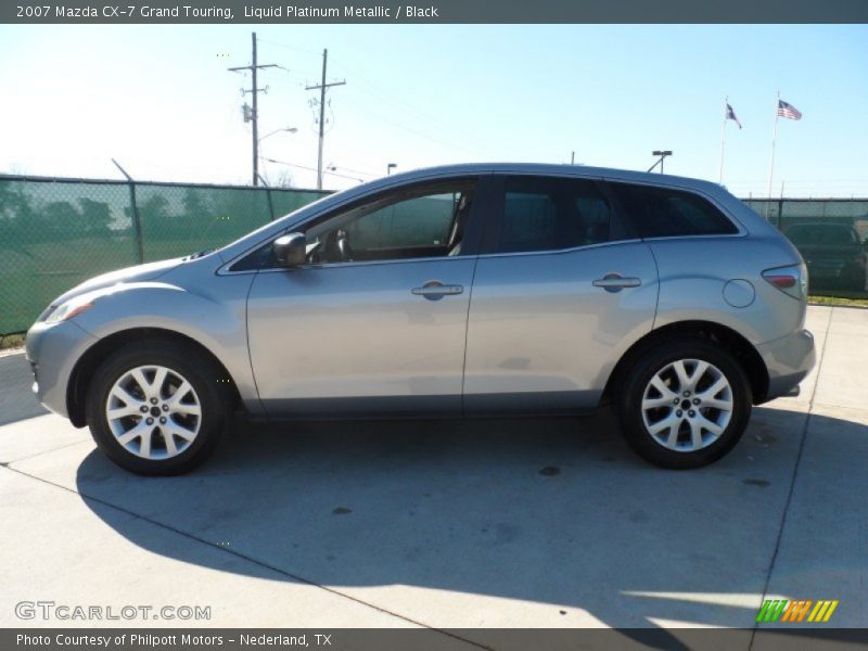 Liquid Platinum Metallic / Black 2007 Mazda CX-7 Grand Touring