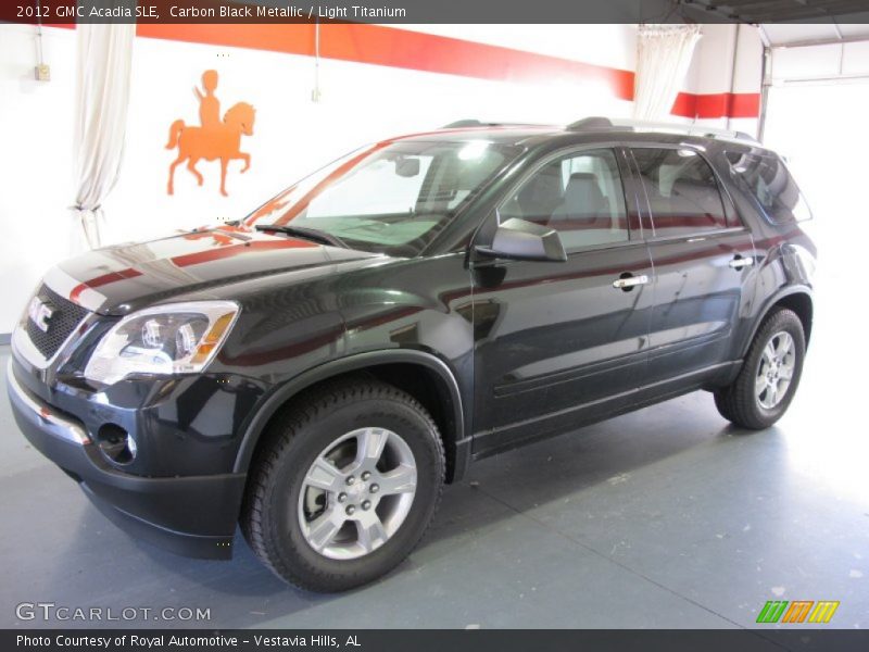 Carbon Black Metallic / Light Titanium 2012 GMC Acadia SLE