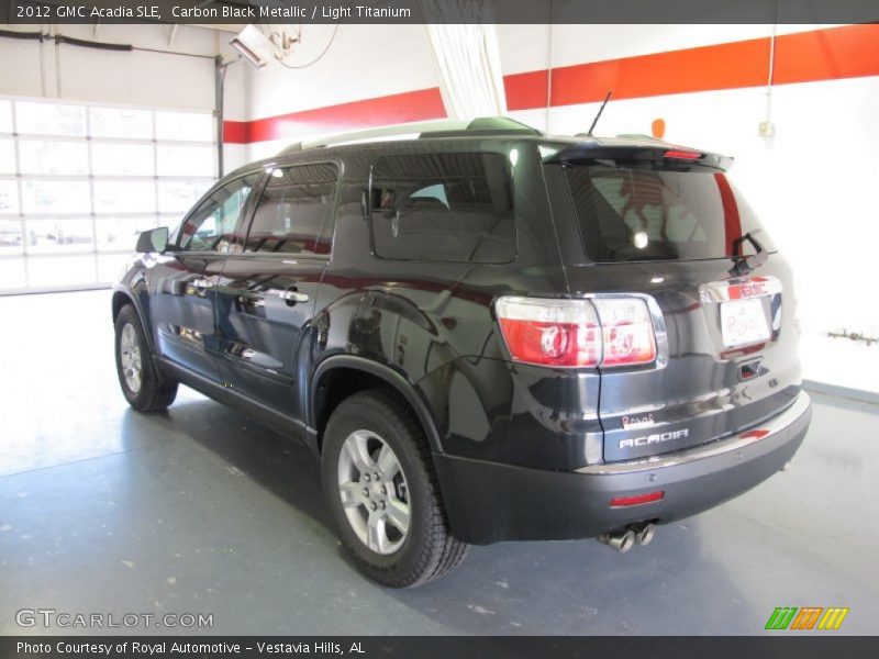 Carbon Black Metallic / Light Titanium 2012 GMC Acadia SLE