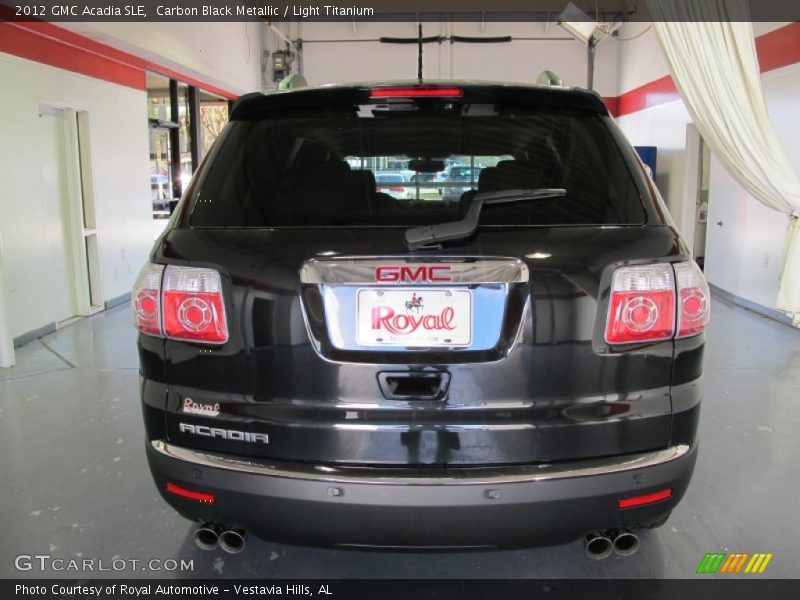 Carbon Black Metallic / Light Titanium 2012 GMC Acadia SLE