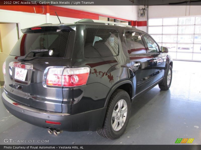 Carbon Black Metallic / Light Titanium 2012 GMC Acadia SLE