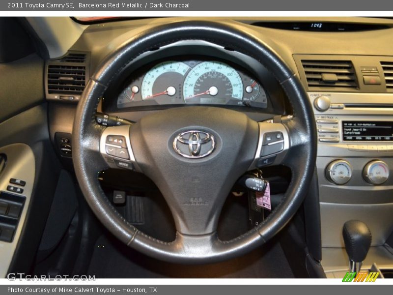 Barcelona Red Metallic / Dark Charcoal 2011 Toyota Camry SE
