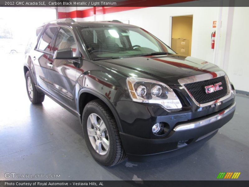 Carbon Black Metallic / Light Titanium 2012 GMC Acadia SLE