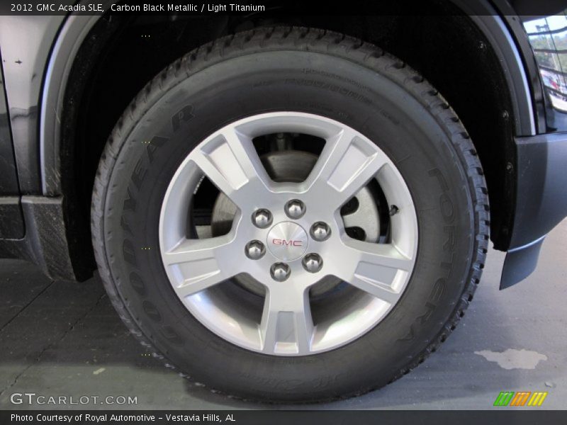 Carbon Black Metallic / Light Titanium 2012 GMC Acadia SLE