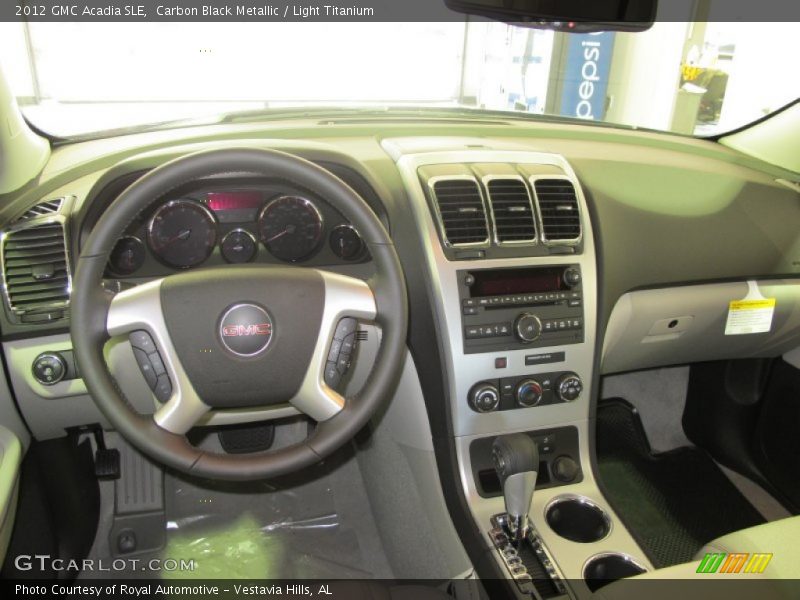 Carbon Black Metallic / Light Titanium 2012 GMC Acadia SLE