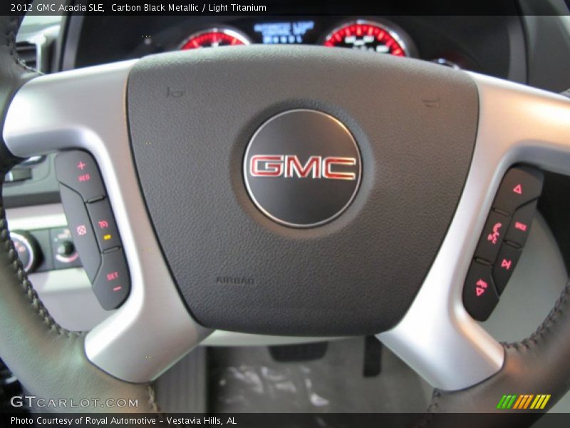 Carbon Black Metallic / Light Titanium 2012 GMC Acadia SLE