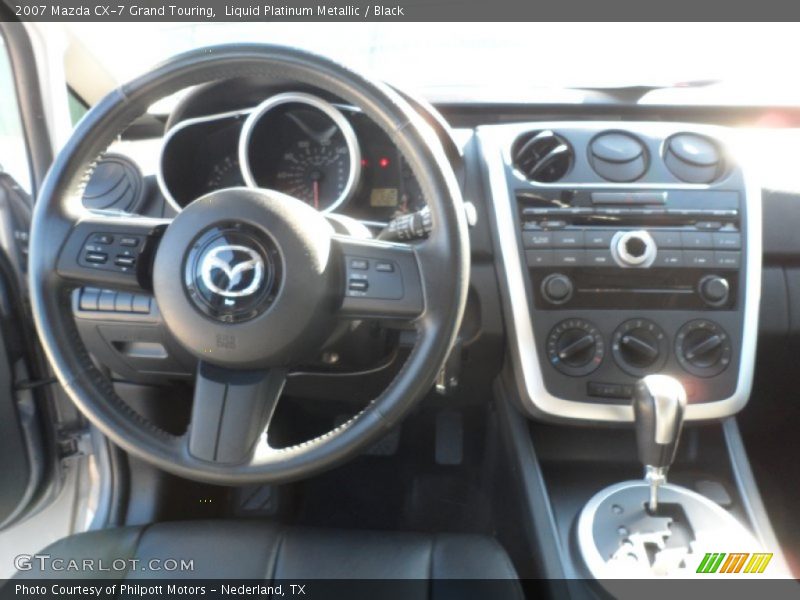 Liquid Platinum Metallic / Black 2007 Mazda CX-7 Grand Touring