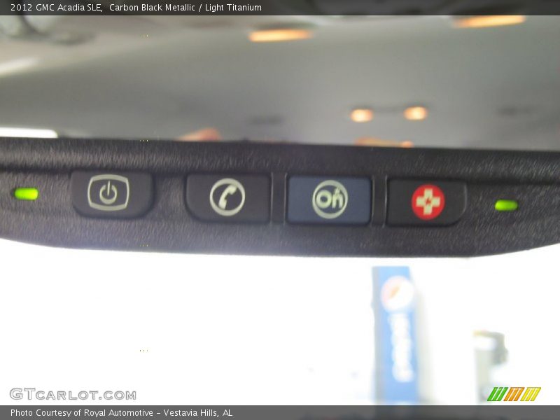 Carbon Black Metallic / Light Titanium 2012 GMC Acadia SLE